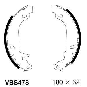 Brake Shoe Set (VBS478)