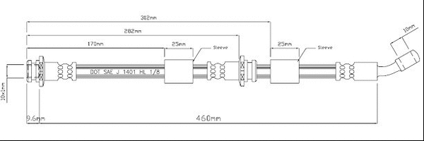 Brake Hose (VBJ371)