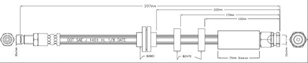 Brake Hose (VBH1213)