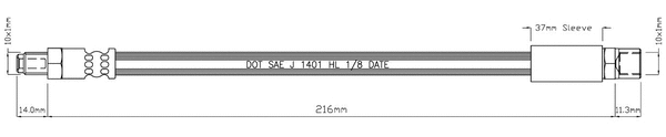 Brake Hose (VBH970)