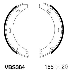 Brake Shoe Set, parking brake (VBS384)