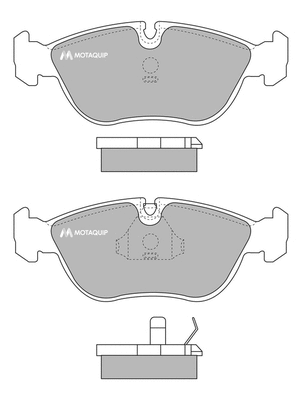 Brake Pad Set, disc brake (LVXL741)