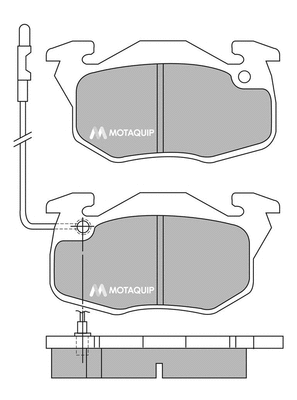 Brake Pad Set, disc brake (LVXL348)