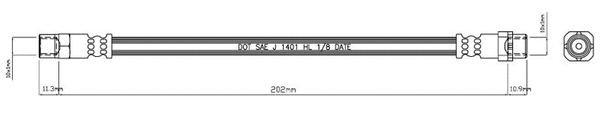 Brake Hose (VBJ304)