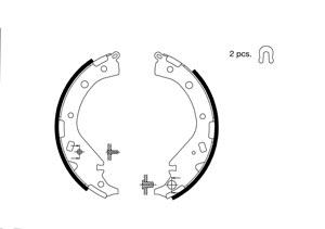 Brake Shoe Set (VBS696)