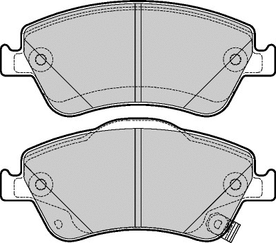 Brake Pad Set, disc brake (LVXL1392)