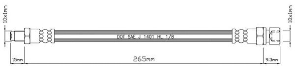 Brake Hose (VBH541)