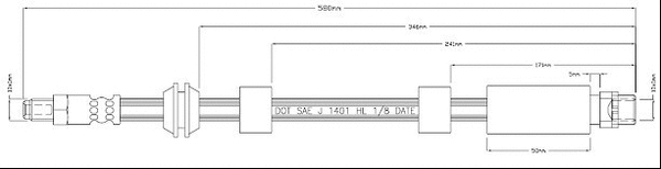 Brake Hose (VBH1206)