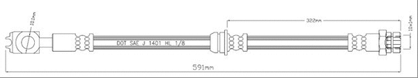 Brake Hose (VBH1190)