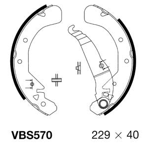 Brake Shoe Set (VBS570)