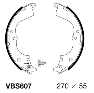 Brake Shoe Set (VBS607)