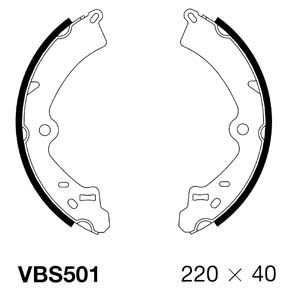 Brake Shoe Set (VBS501)