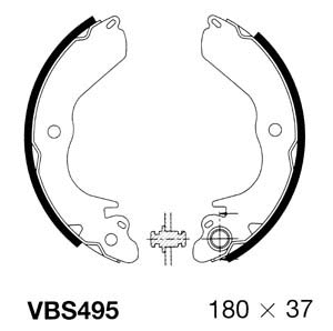 Brake Shoe Set (VBS495)