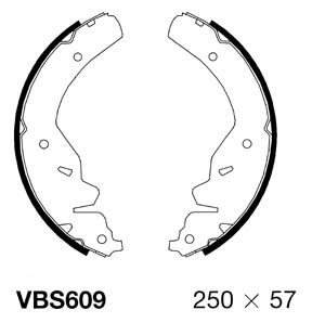 Brake Shoe Set (VBS609)
