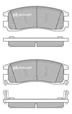 Brake Pad Set, disc brake (LVXL496)
