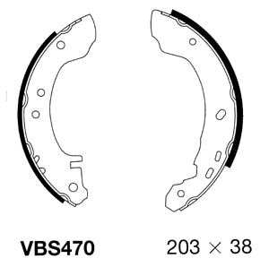 Brake Shoe Set (VBS470)