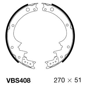 Brake Shoe Set (VBS408)