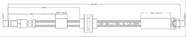 Brake Hose (VBH1217)