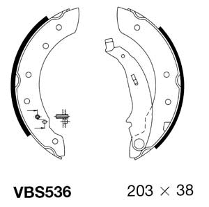 Brake Shoe Set (VBS536)