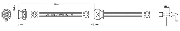 Brake Hose (VBH833)