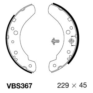Brake Shoe Set (VBS367)