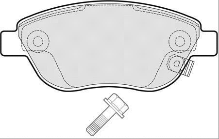 Brake Pad Set, disc brake (LVXL1321)