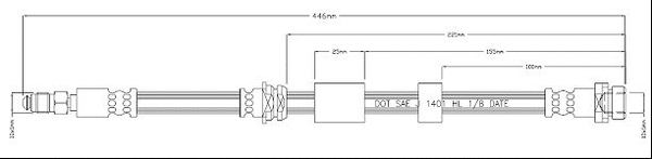 Brake Hose (VBH1230)