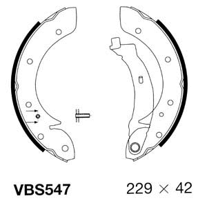 Brake Shoe Set (VBS547)