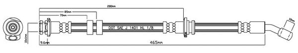 Brake Hose (VBH905)