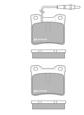 Brake Pad Set, disc brake (LVXL189)