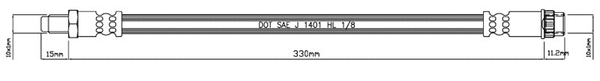 Brake Hose (VBJ669)