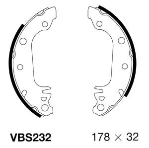 Brake Shoe Set (VBS232)