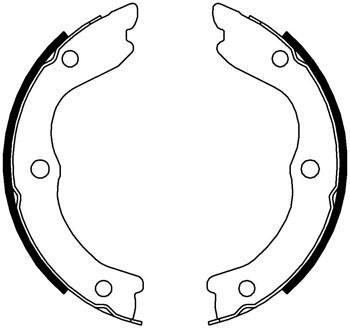 Brake Shoe Set, parking brake (LVBS799)