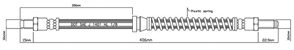 Brake Hose (VBH688)