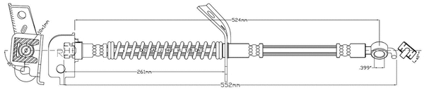 Brake Hose (LVBH1486)