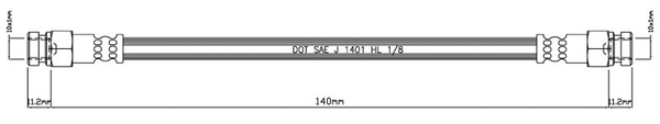 Brake Hose (VBH884)