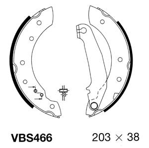 Brake Shoe Set (VBS466)
