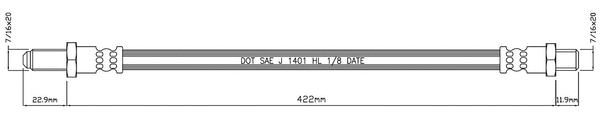 Brake Hose (VBH887)