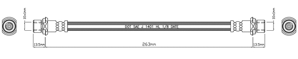 Brake Hose (VBJ602)