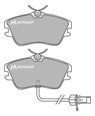 Brake Pad Set, disc brake (LVXL1128)