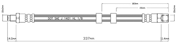 Brake Hose (VBH976)