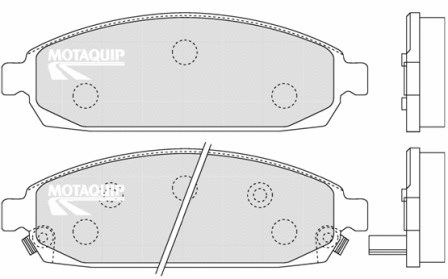 Brake Pad Set, disc brake (LVXL1286)