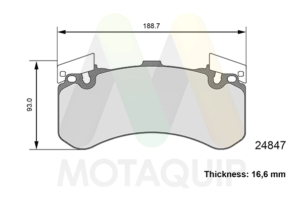 Brake Pad Set, disc brake (LVXL1811)