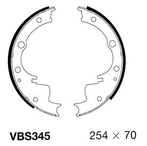 Brake Shoe Set (VBS345)