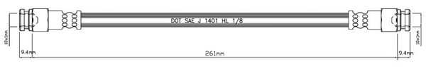 Brake Hose (VBH504)