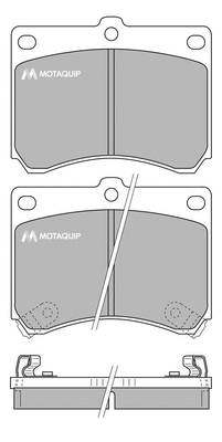 Brake Pad Set, disc brake (LVXL744)