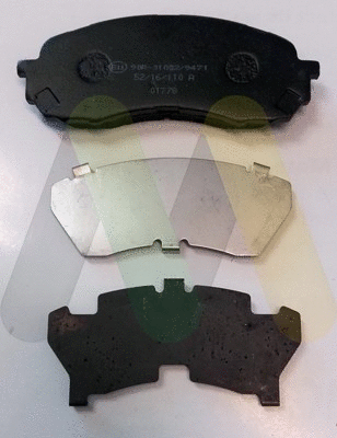 Brake Pad Set, disc brake (LVXL1869)