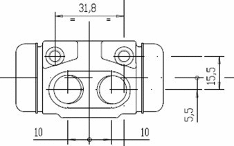 Wheel Brake Cylinder (VWC828)