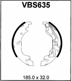 Brake Shoe Set (VBS635)