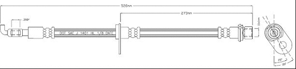Brake Hose (VBH1207)